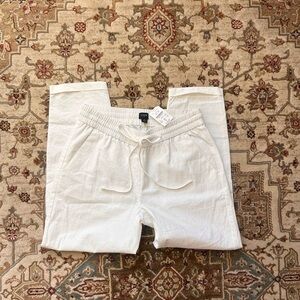 White J.Crew linen Pants